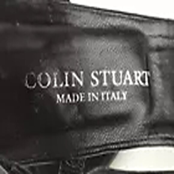 Colin‎ Stuart Womens Black Leather Stiletto Slingback Heel Size US 6 M - Picture 7 of 9